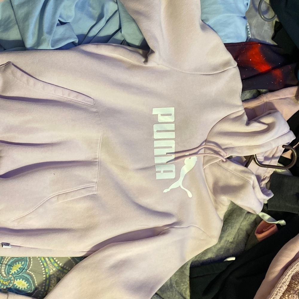 pink hoodie
